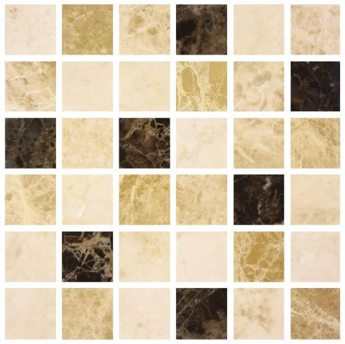 Pack of 10 cream coffee marble effect mosaic tile stickers transfers, with added gloss affect, just peel and stick, bathroom kitchen