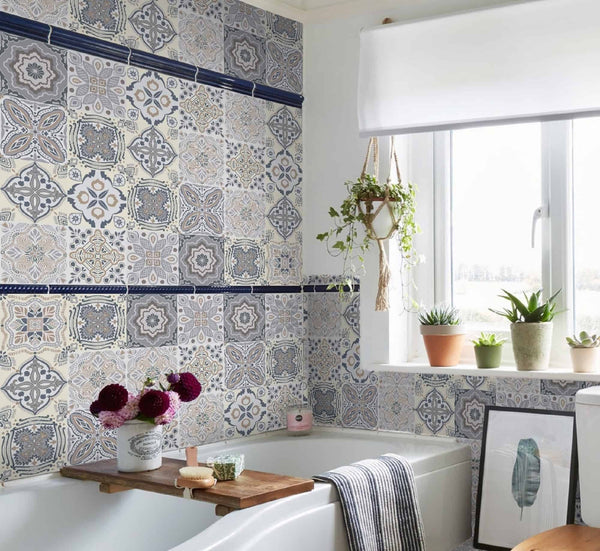 Traditional Modern Art Tile transfers Stickers Vintage Victorian Moroccan Mosaic